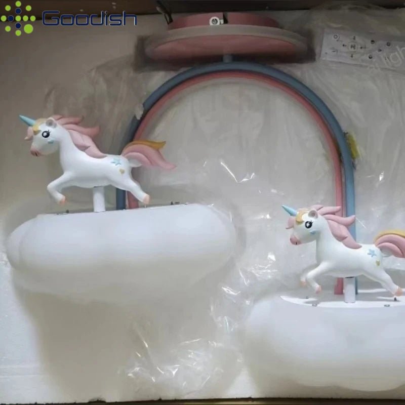 Lampe Enfant Plafonnier LED Licorne Moderne Nordique Ambiance Chaleureuse - Luminous Place