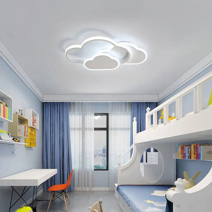 Lampe Enfant Plafonnier LED Nuage 32W Dimmable Télécommande 3000 - 6500K - Luminous Place