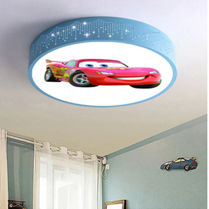 Lampe Enfant Plafonnier LED Rond Design Cartoon en Acrylique, Lumière Blanche, Intérieur - Luminous Place