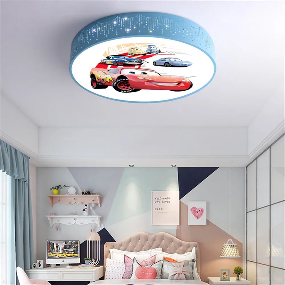 Lampe Enfant Plafonnier LED Rond Design Cartoon en Acrylique, Lumière Blanche, Intérieur - Luminous Place