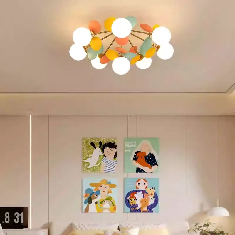 Lampe Enfant plafonnier moderne nordique en métal et verre design créatif - Luminous Place