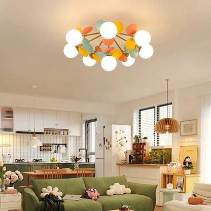 Lampe Enfant plafonnier moderne nordique en métal et verre design créatif - Luminous Place