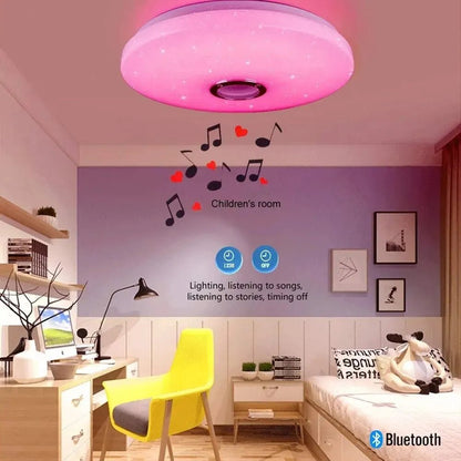 Lampe Enfant Plafonnier Moderne RGB Bluetooth 52W avec Télécommande AC220V - Luminous Place