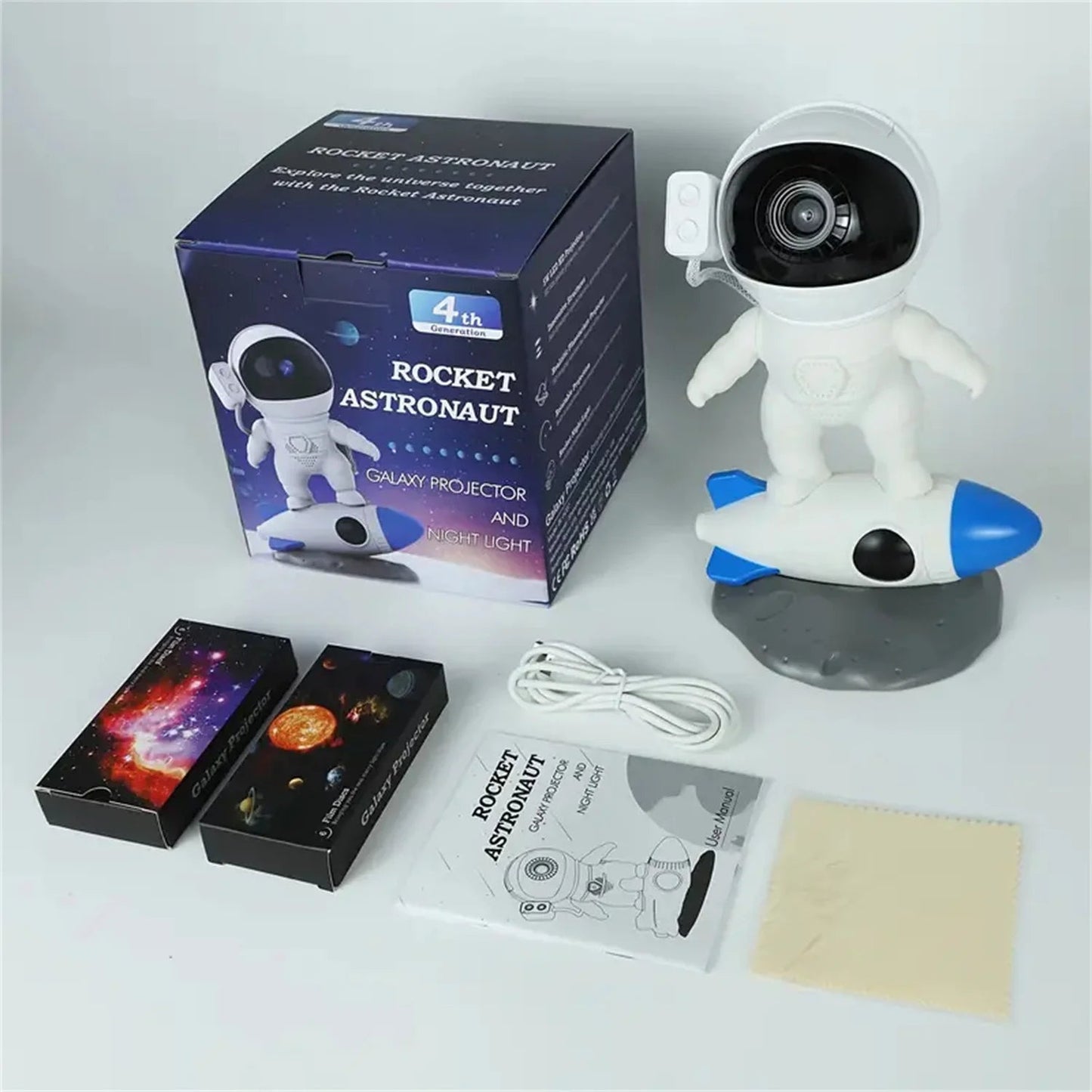Lampe Enfant Projecteur Astronaute LED Ciel Étoilé Galaxie Ambiance Cosy - Luminous Place
