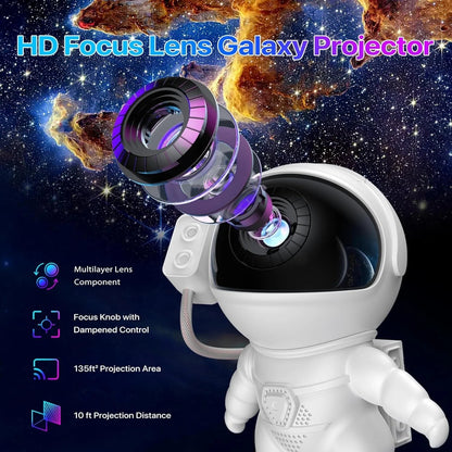 Lampe Enfant Projecteur Astronaute LED Ciel Étoilé Galaxie Ambiance Cosy - Luminous Place
