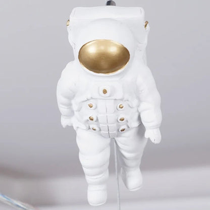 Lampe Enfant suspendue design nordique vaisseau spatial en métal, lumière douce non éblouissante - Luminous Place