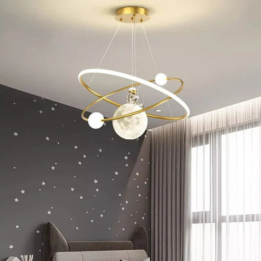 Lampe Enfant Suspension LED Moderne en Fer pour Ambiance Chaleureuse - Luminous Place