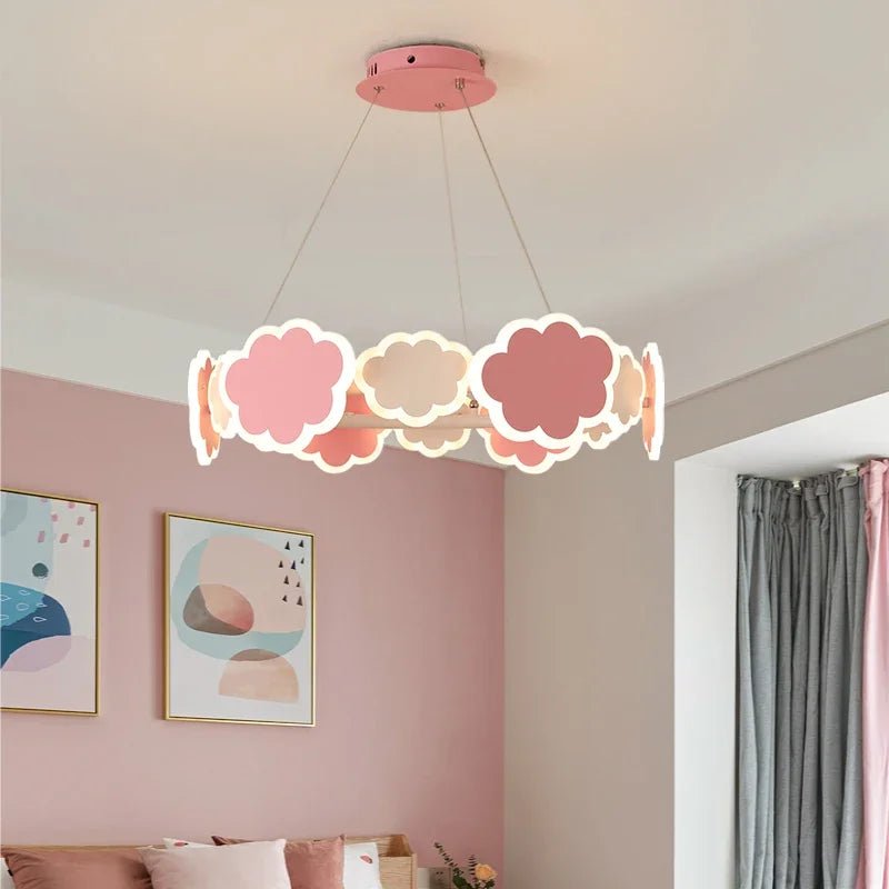 Lampe Enfant Suspension LED Nuage Nordique en Métal Moderne - Luminous Place