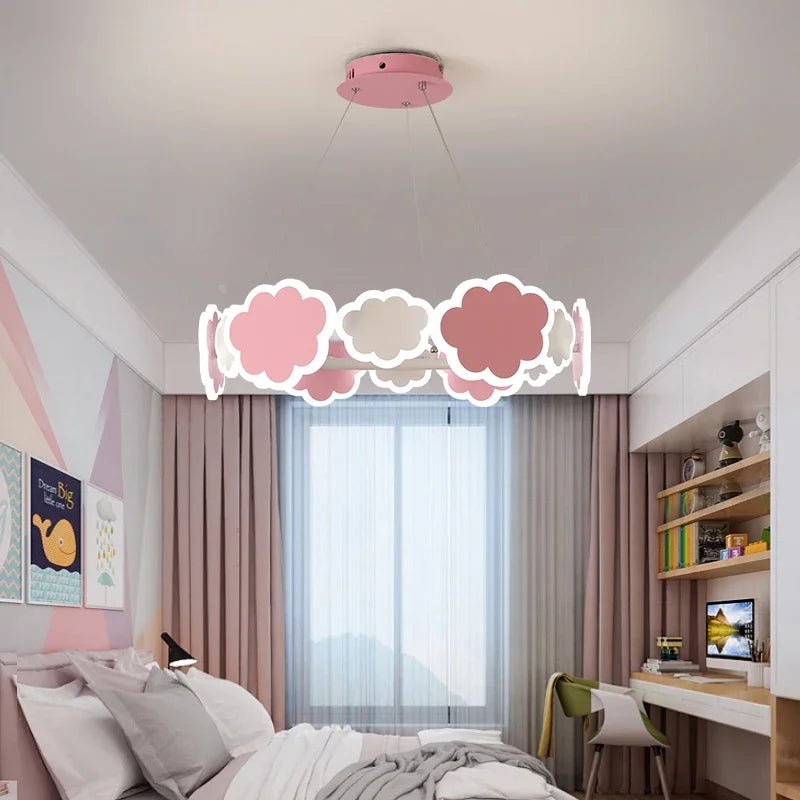 Lampe Enfant Suspension LED Nuage Nordique en Métal Moderne - Luminous Place