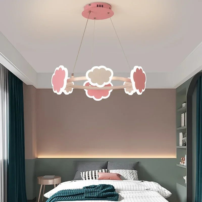 Lampe Enfant Suspension LED Nuage Nordique en Métal Moderne - Luminous Place