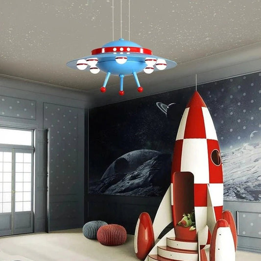 Lampe Enfant Suspension LED Ovni Espace Design Nordique Moderne - Luminous Place
