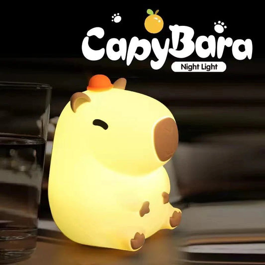 Lampe Enfant Veilleuse Capybara Silicone Rechargeable Lumière Douce USB - Luminous Place
