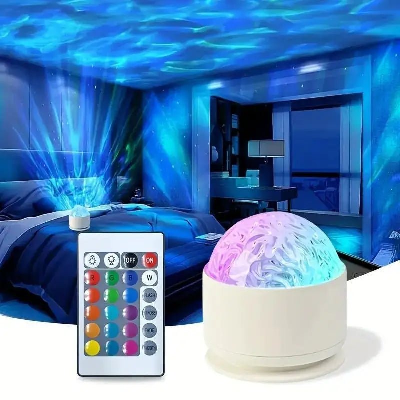 Lampe Enfant Veilleuse LED Galaxy 16 Couleurs Rotative USB Ambiance - Luminous Place