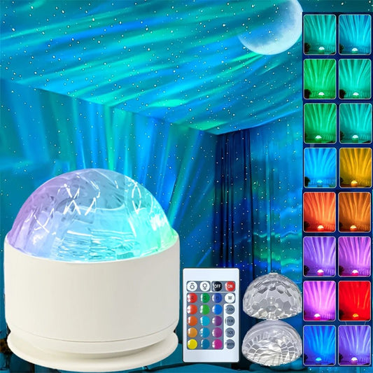 Lampe Enfant Veilleuse LED Galaxy 16 Couleurs Rotative USB Ambiance - Luminous Place
