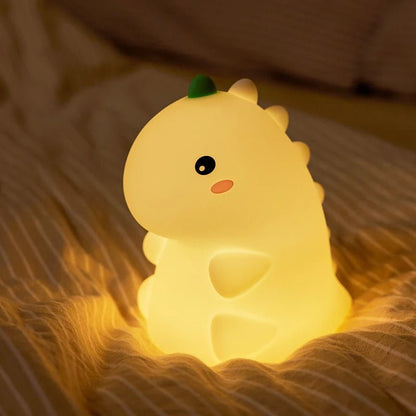 Lampe Enfant Veilleuse Silicone Girafe et Panda Lumière Chaude Rechargeable - Luminous Place