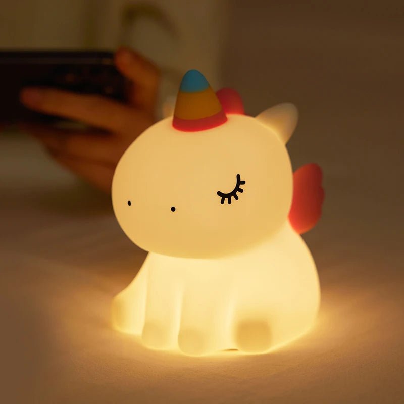 Lampe Enfant Veilleuse Silicone Girafe et Panda Lumière Chaude Rechargeable - Luminous Place