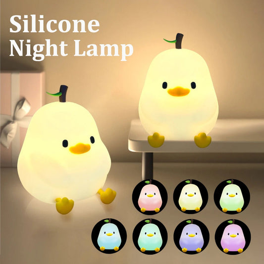Lampe Enfant Veilleuse Silicone Souris LED 7 Couleurs Tactile USB Rechargeable - Luminous Place