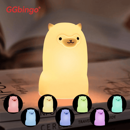 Lampe Enfant Veilleuse Silicone Souris LED 7 Couleurs Tactile USB Rechargeable - Luminous Place