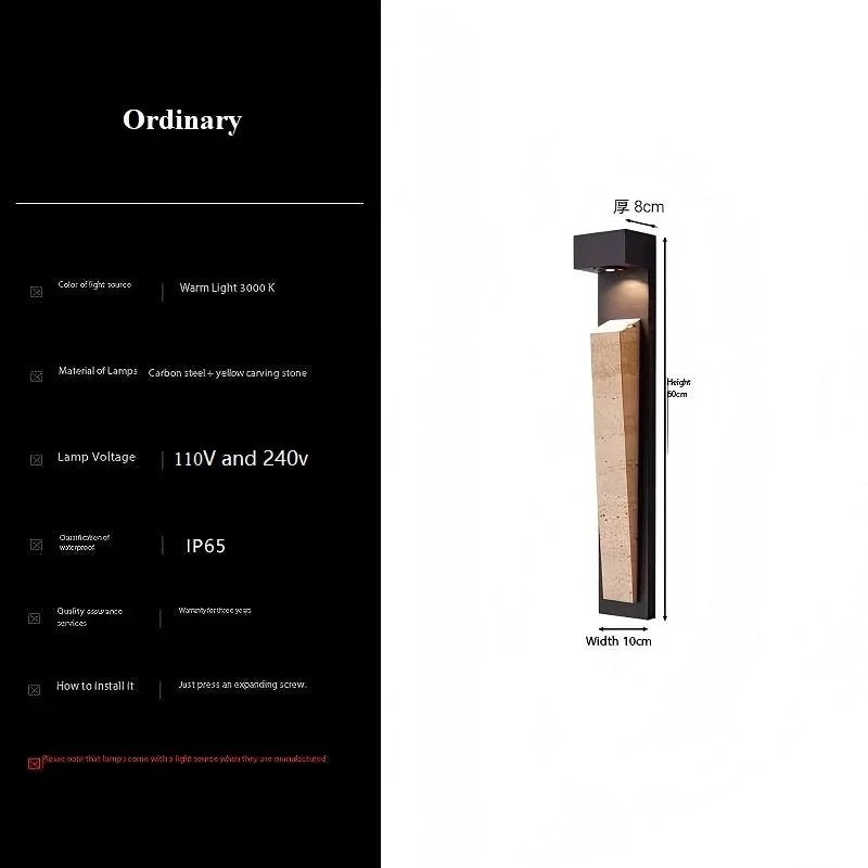 Luminaire Extérieur Applique Murale en Fer IP65, Design Moderne pour Terrasse et Villa - Luminous Place