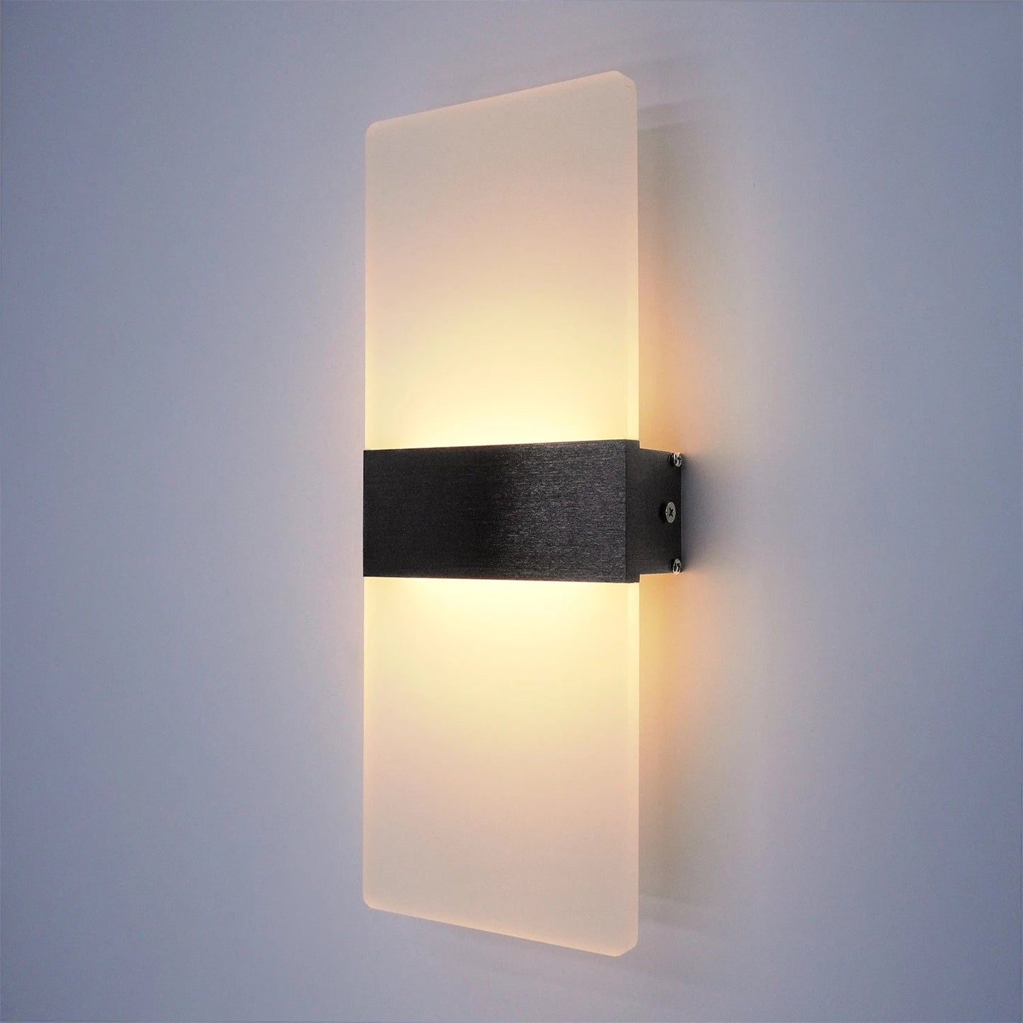 Luminaire Extérieur Applique Murale LED Moderne en Aluminium Acrylique, Lumière Chaude - Luminous Place
