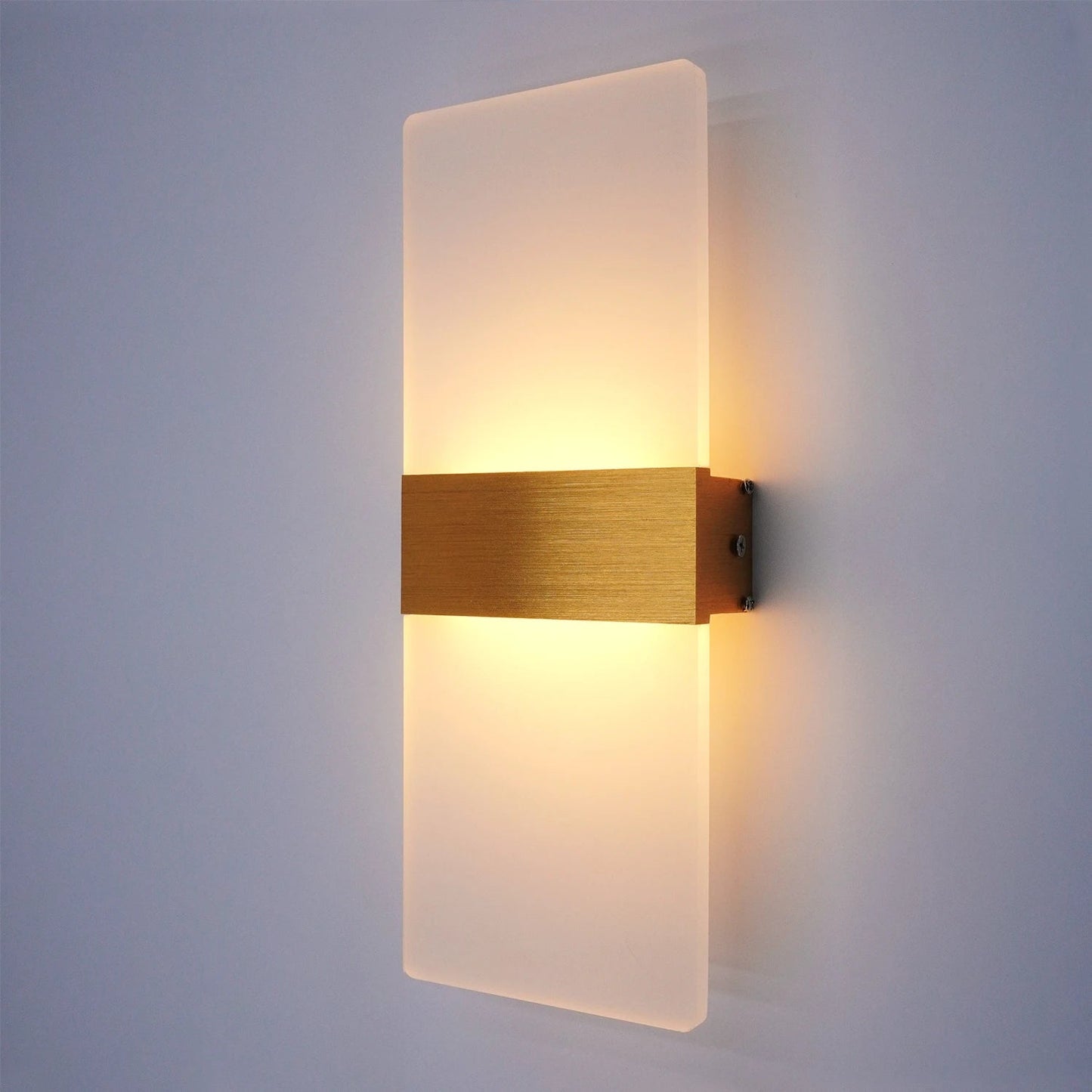 Luminaire Extérieur Applique Murale LED Moderne en Aluminium Acrylique, Lumière Chaude - Luminous Place