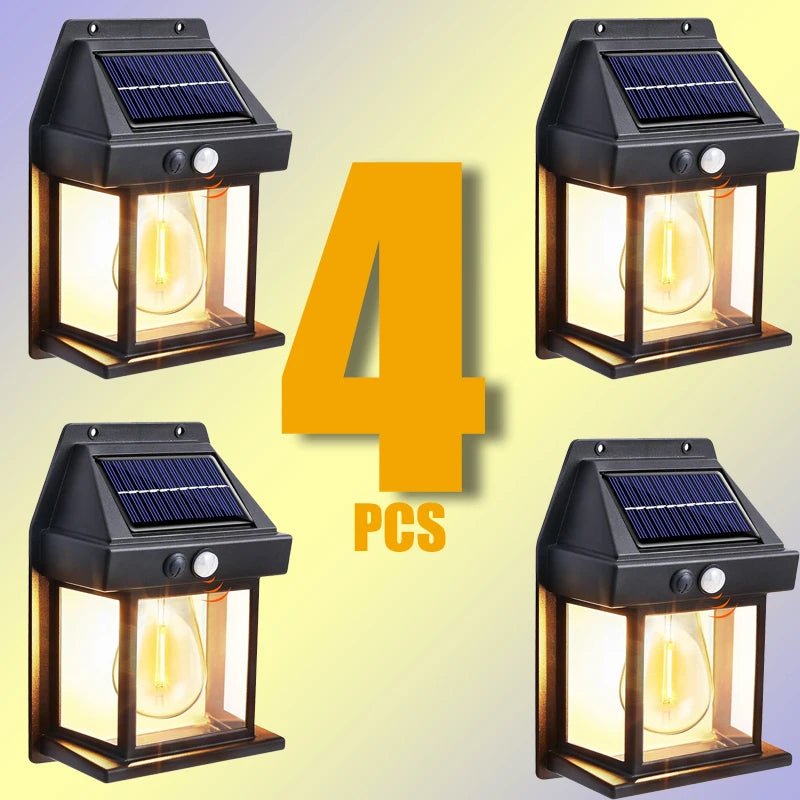 Luminaire Extérieur Applique Solaire Tungstène IP65 avec Capteur de Mouvement 3 Modes - Luminous Place
