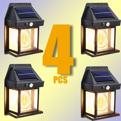 Luminaire Extérieur Applique Solaire Tungstène IP65 avec Capteur de Mouvement 3 Modes - Luminous Place