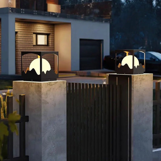 Luminaire Extérieur Colonne Moderne en Acier Inoxydable IP65 pour Jardin et Villa - Luminous Place