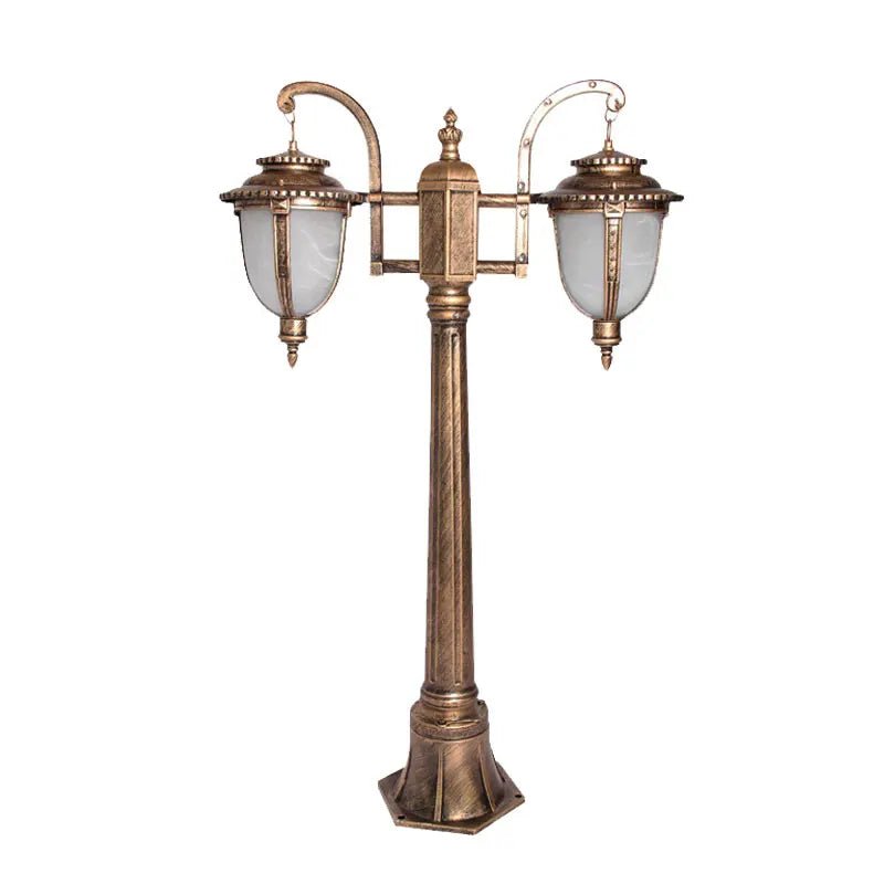 Luminaire Extérieur Double Tête en Aluminium IP65 pour Pelouse et Parc, 100 cm - Luminous Place