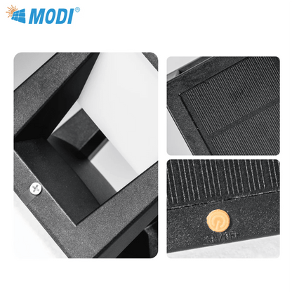 Luminaire Extérieur Lampadaire Solaire IP65 3 Couleurs LED Ambiance Chaleureuse - Luminous Place