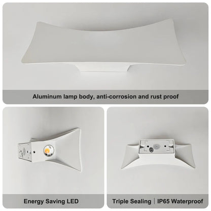 Luminaire Extérieur LED 12W en Aluminium Étanche Double Éclairage Haut/Bas pour Jardin et Porche AC110V/220V - Luminous Place