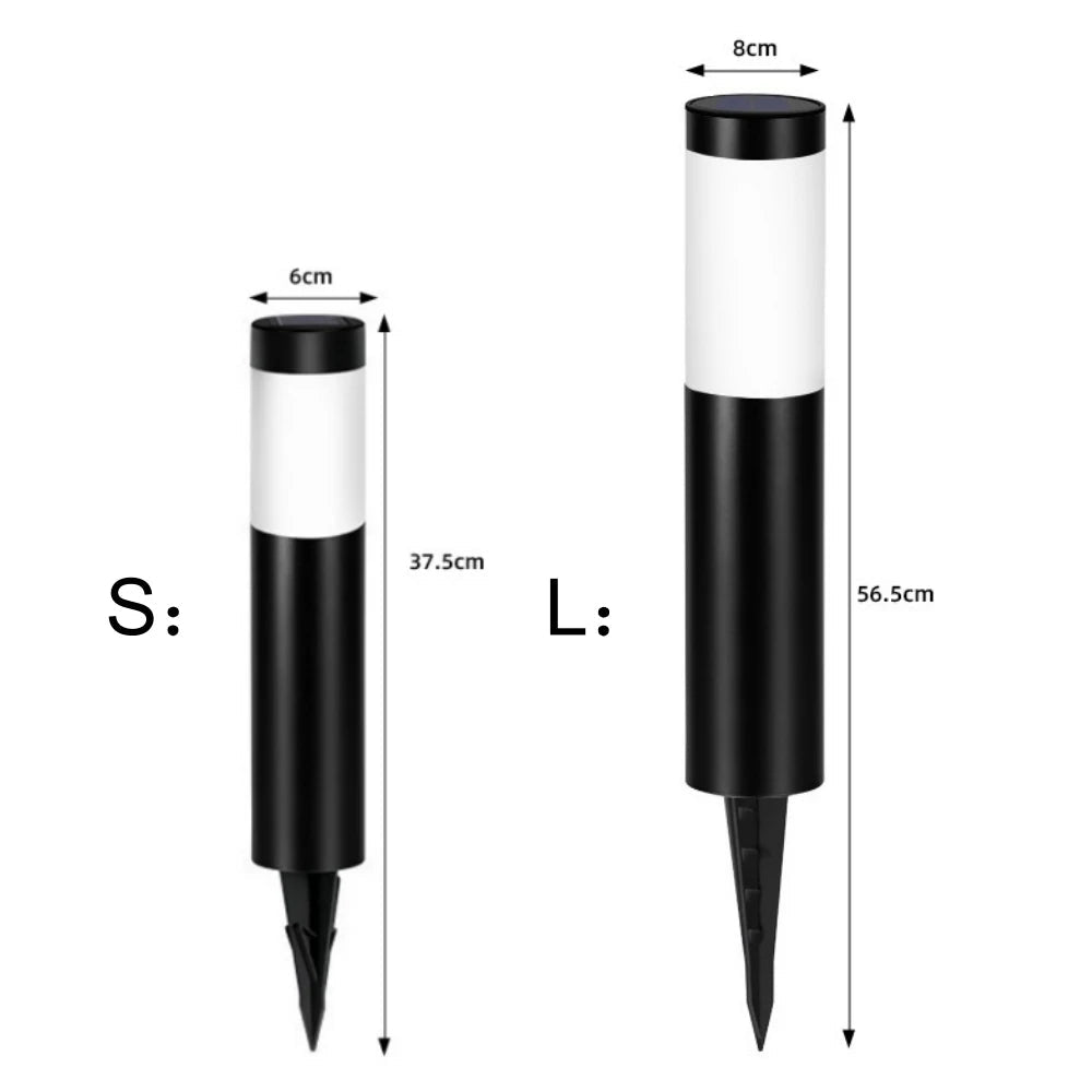 Luminaire Extérieur LED Cylindrique en Acier Inoxydable, Design Moderne pour Pelouse et Passerelle - Luminous Place