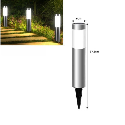 Luminaire Extérieur LED Cylindrique en Acier Inoxydable, Design Moderne pour Pelouse et Passerelle - Luminous Place