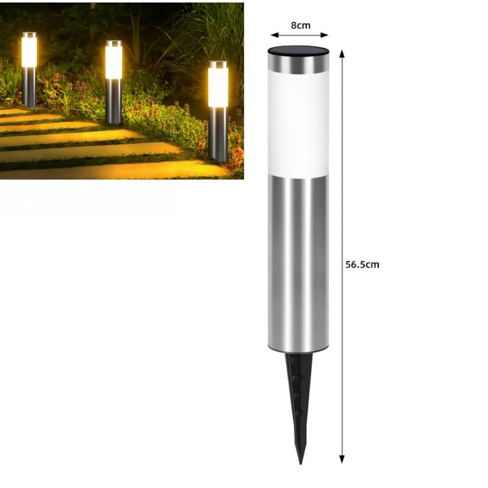 Luminaire Extérieur LED Cylindrique en Acier Inoxydable, Design Moderne pour Pelouse et Passerelle - Luminous Place