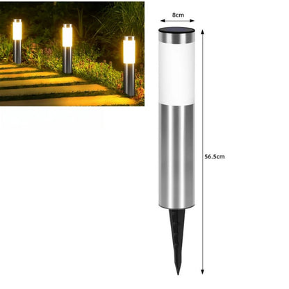 Luminaire Extérieur LED Cylindrique en Acier Inoxydable, Design Moderne pour Pelouse et Passerelle - Luminous Place