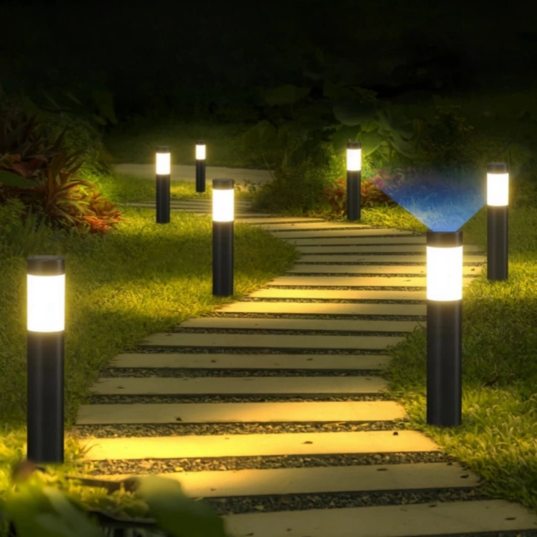 Luminaire Extérieur LED Cylindrique en Acier Inoxydable, Design Moderne pour Pelouse et Passerelle - Luminous Place
