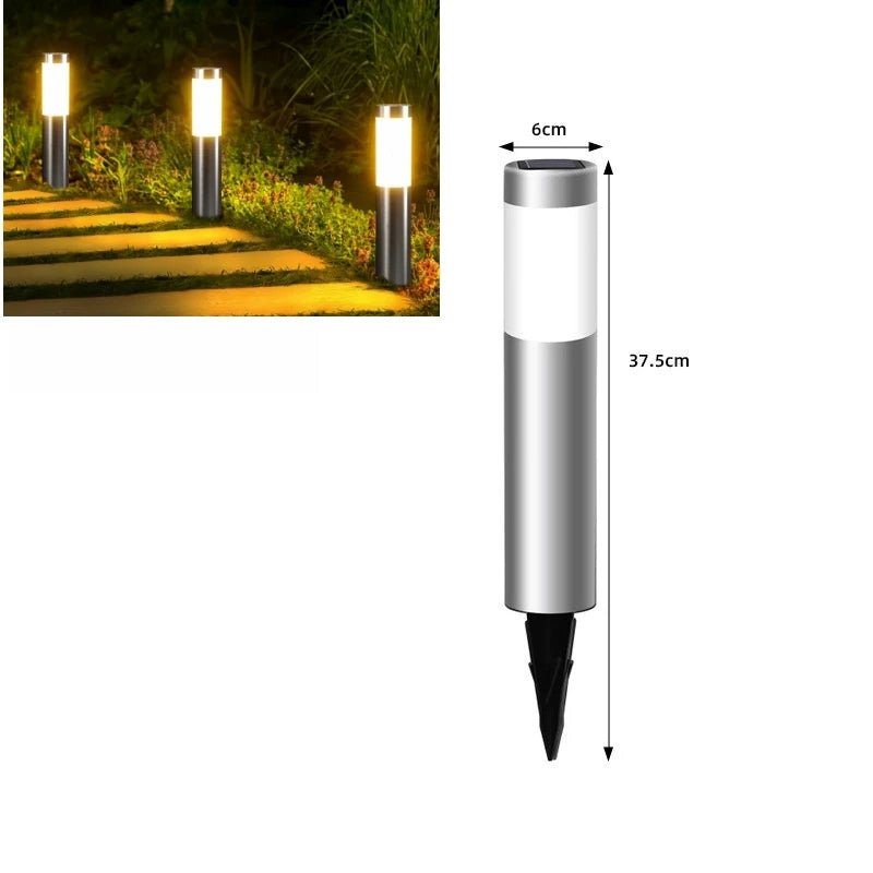 Luminaire Extérieur LED Cylindrique en Acier Inoxydable, Design Moderne pour Pelouse et Passerelle - Luminous Place