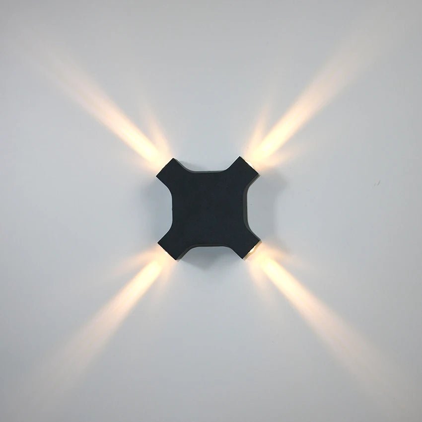 Luminaire Extérieur LED Étanche 12W à 4 Faces en Aluminium, Design Moderne - Luminous Place