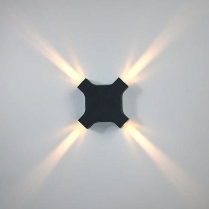 Luminaire Extérieur LED Étanche 12W à 4 Faces en Aluminium, Design Moderne - Luminous Place