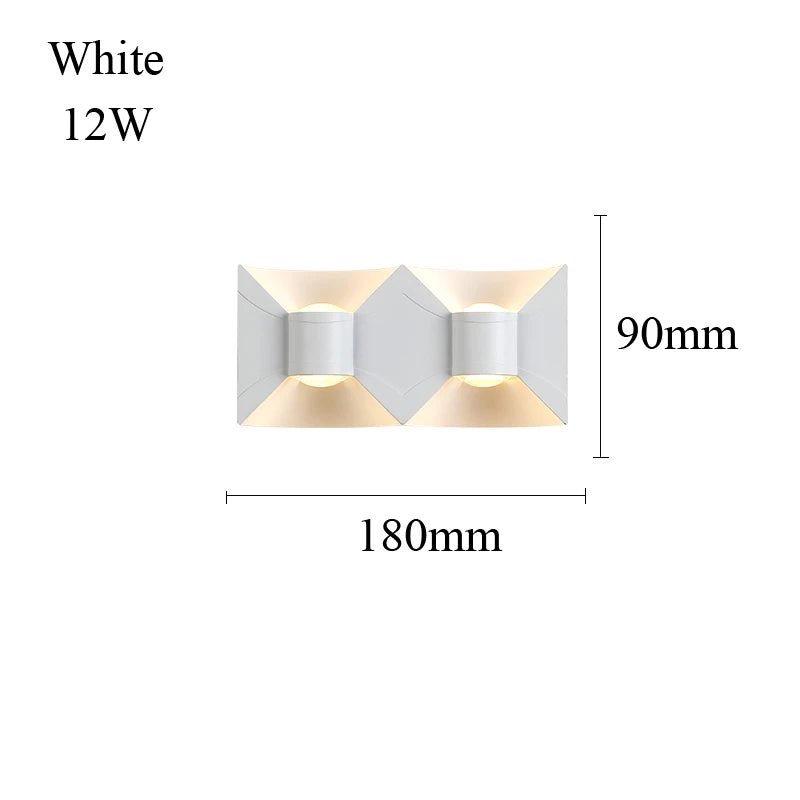 Luminaire Extérieur LED Étanche en Aluminium, Design Nordique Moderne, 6/10/12W, Lumière Chaude ou Blanche, AC 110/220V - Luminous Place