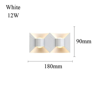 Luminaire Extérieur LED Étanche en Aluminium, Design Nordique Moderne, 6/10/12W, Lumière Chaude ou Blanche, AC 110/220V - Luminous Place