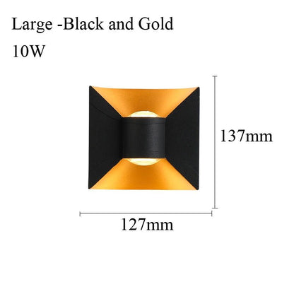 Luminaire Extérieur LED Étanche en Aluminium, Design Nordique Moderne, 6/10/12W, Lumière Chaude ou Blanche, AC 110/220V - Luminous Place