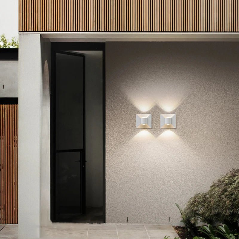 Luminaire Extérieur LED Étanche en Aluminium, Design Nordique Moderne, 6/10/12W, Lumière Chaude ou Blanche, AC 110/220V - Luminous Place