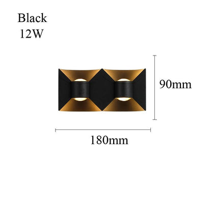 Luminaire Extérieur LED Étanche en Aluminium, Design Nordique Moderne, 6/10/12W, Lumière Chaude ou Blanche, AC 110/220V - Luminous Place