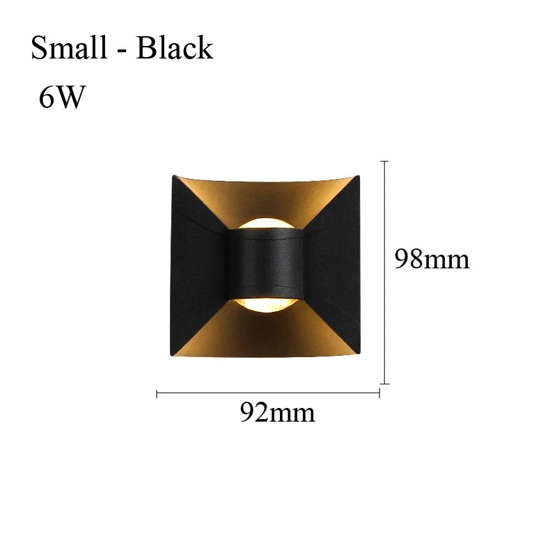 Luminaire Extérieur LED Étanche en Aluminium, Design Nordique Moderne, 6/10/12W, Lumière Chaude ou Blanche, AC 110/220V - Luminous Place