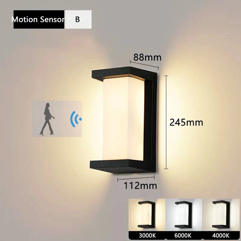 Luminaire Extérieur LED Étanche IP65 avec Capteur de Mouvement Radar - Luminous Place