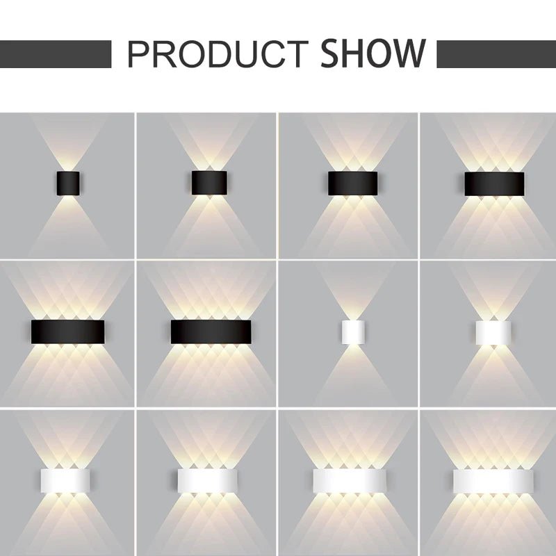 Luminaire Extérieur LED IP65 en alliage d’aluminium, lumière chaude ou blanche, design moderne - Luminous Place