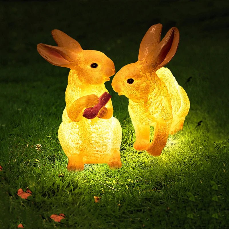 Luminaire Extérieur LED IP65 en Forme de Lapin et Feuille de Marijuana, Éclairage Jardin et Pelouse - Luminous Place