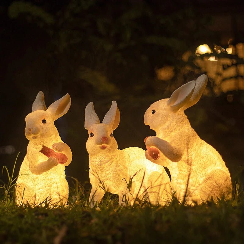 Luminaire Extérieur LED IP65 en Forme de Lapin et Feuille de Marijuana, Éclairage Jardin et Pelouse - Luminous Place