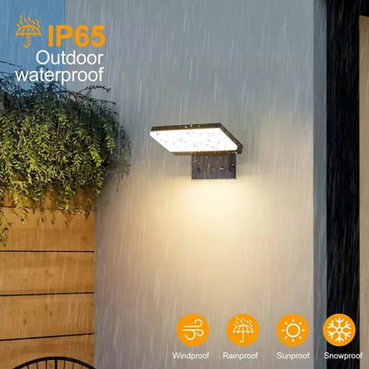 Luminaire Extérieur LED IP65 Étanche Pliable avec Capteur, Lumière Chaude Moderne - Luminous Place